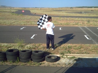 A punto de marcar el final de la carrera